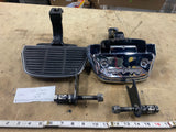 Harley OEM Rear Floorboards Heritage Softail Passenger Boards Chrome covers Flip