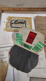 Vintage Advertising Ephemera Lot 1917-1950s First Aid Booklets Grocery Signs