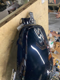 Harley OEM Road Street Glide Special Fuel Gas Tank Vivid Black Emblems 08^ Nice!