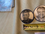 Lot 4 Vintage Political Buttons 1964 1968 Goldwater Humphrey Wallace Muskie 3d