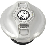 Roland Sands Chrome Cafe LED Fuel Gas Gauge Cap Harley Softail Dyna 1996-2017