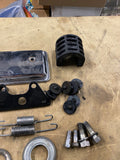 Kawasaki Kz400 Parts lot starter cover tank rubber reflector mounts fork boots