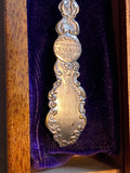1902 Sterling Silver Civil War Commemorative Collectible Spoon Antique Box Washi