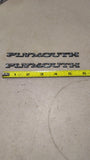 1968-1974 Plymouth Barracuda Duster Emblem Badge OEM Mopar 28591 Lot of 2