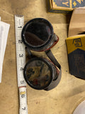 Vintage Glensite Bakelite Goggles Box Steampunk Welder Motorcycle Biker collecti