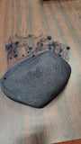Vintage 1940s Black Straw Pillbox Fascinator Hat W/ Polka Dot Veil Union Label