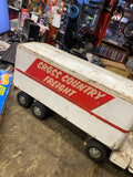 Vtg 50's Tonka Truck Pressed Steel Semi-Truck Toy Cargo Trailer Private Label!