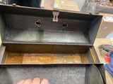 Vintage Craftsman Tombstone Coffin Tool Box Crown Logo 20"x7"x8" USA Mechanic