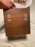 Rare Vintage Wooden Staking Tool Box Collectible Multi use Marshall co Antique