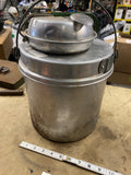 Vintage Miners Lunch Jelly Bucket Aluminum Multi Piece Stacked Mid modern centur