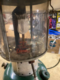 1964 Vintage Coleman 220 H Vintage Double Mantel Lantern Green Camping