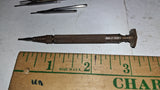 Vintage Starrett No 555 Swivel Top Precision Driver Tool & 11 Bits / Blades Lot