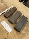 3 Sharpening Stones lot Knife blade Hand held Vtg Watchmaker tools 6 1/2"