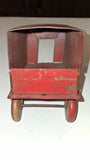 Vintage 1930s Wyandotte Pressed Steel Semi Moving Van Truck Wood Wheels Original