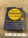 Vintage NOS Stainless “DOOR EASE” Stick Lubricant General Hardware store display