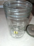 Vtg Original L & R Kearny NJ USA Watchmaker Cleaning Machine Jar Baffle & Lid