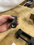 Black 4.5" Handlebar Risers Top Clamp Gauge Harley M8 Softail Street bob FXBB