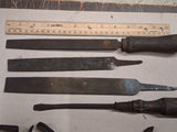 Vtg Antique Farm Tractor S Wrench Lot Hubcap Spud Wrench Forge Tool File Pliers