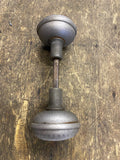 Antique Fancy Steel Door Knob Set Floral Star Pattern Spindle Art Deco Victorian