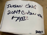 Corbin Indian Chief Seat w Backrest red trim 2014^ Touring Wide Comfort motorcyc