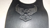 Eagle Faux Leather Motorcycle Fuel Tank Bib Embossed Eagle Panel Harley Touring