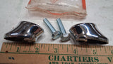 Pair (2) Chris Products Chrome Rear Turn Signal Mount Brackets 8821 Harley Softa