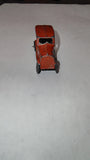 Vintage 1930s Tootsietoy Orange Ford Graham 3 Window Sedan Diecast Toy Car