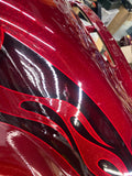 Harley CVO 2017 FLHTKSE Hard Candy Hot Rod Red Flake Flames Outer Fairing Tourin