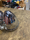 OEM Harley Dyna Fat Bob (FXDF) dual halogen headlights Chopper Bottom mount Chro