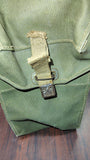 WWII British Army Mk II Light Respirator Mask Pouch Canvas Bag Named Strap
