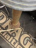 Vintage Soda Fountain Diner Counter Stool Seat Metal Pedestal Base 30's