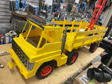 RARE 60's Vintage Remco Tuff Boy 6 Way Motorized Toy Truck Yellow Semi Trailer