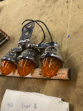 NOS Deco Lights Harley Panhead Shovelhead FLH Acc turn signal Marker Bullet Cone