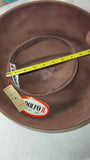Vintage 1960s Adolfo II Excello Brown Wool Felt Wide Brim Hat New York Paris