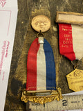 1936 Sons of Columbus medal features a "High Patron" Badge medallion Souvenir