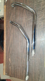 Ultima Chrome 2" Drag Pipe Set HARLEY DYNA FXD FXDL superglide low rider 1991-06