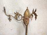 antique Victorian brass steel gas lamp Light Chandelier Fixture Ceiling décor