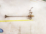 antique Victorian brass steel gas lamp Light Chandelier Fixture Ceiling décor