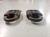 2 Vtg Yale & Town MFG Co brass padlocks lot one with key Stanford, Conn USA