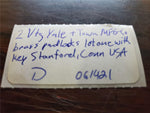 2 Vtg Yale & Town MFG Co brass padlocks lot one with key Stanford, Conn USA