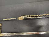 VTG ROBERT SWORD SPAIN ORNATE FRATERNAL RAPIER FANCY SCABBARD SHEATH DRESS JEWEL