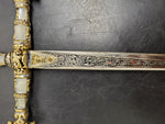 VTG ROBERT SWORD SPAIN ORNATE FRATERNAL RAPIER FANCY SCABBARD SHEATH DRESS JEWEL