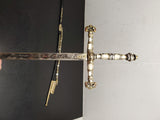 VTG ROBERT SWORD SPAIN ORNATE FRATERNAL RAPIER FANCY SCABBARD SHEATH DRESS JEWEL
