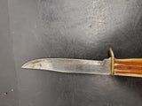 OLD VINTAGE COLLECTIBLE FIXED BLADE SHEATH KNIFE MADE IN JAPAN-ORIGINAL SHEATH