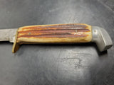 OLD VINTAGE COLLECTIBLE FIXED BLADE SHEATH KNIFE MADE IN JAPAN-ORIGINAL SHEATH