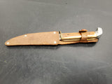 OLD VINTAGE COLLECTIBLE FIXED BLADE SHEATH KNIFE MADE IN JAPAN-ORIGINAL SHEATH