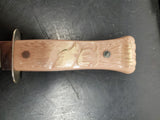 VTG IMPERIAL PROV. R.I. U.S.A. FIXED BLADE KNIFE STEEL MOOSE HANDLE FISHING HUNT