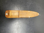 VTG IMPERIAL PROV. R.I. U.S.A. FIXED BLADE KNIFE STEEL MOOSE HANDLE FISHING HUNT