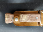 VTG IMPERIAL PROV. R.I. U.S.A. FIXED BLADE KNIFE STEEL MOOSE HANDLE FISHING HUNT