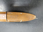 VTG IMPERIAL PROV. R.I. U.S.A. FIXED BLADE KNIFE STEEL MOOSE HANDLE FISHING HUNT